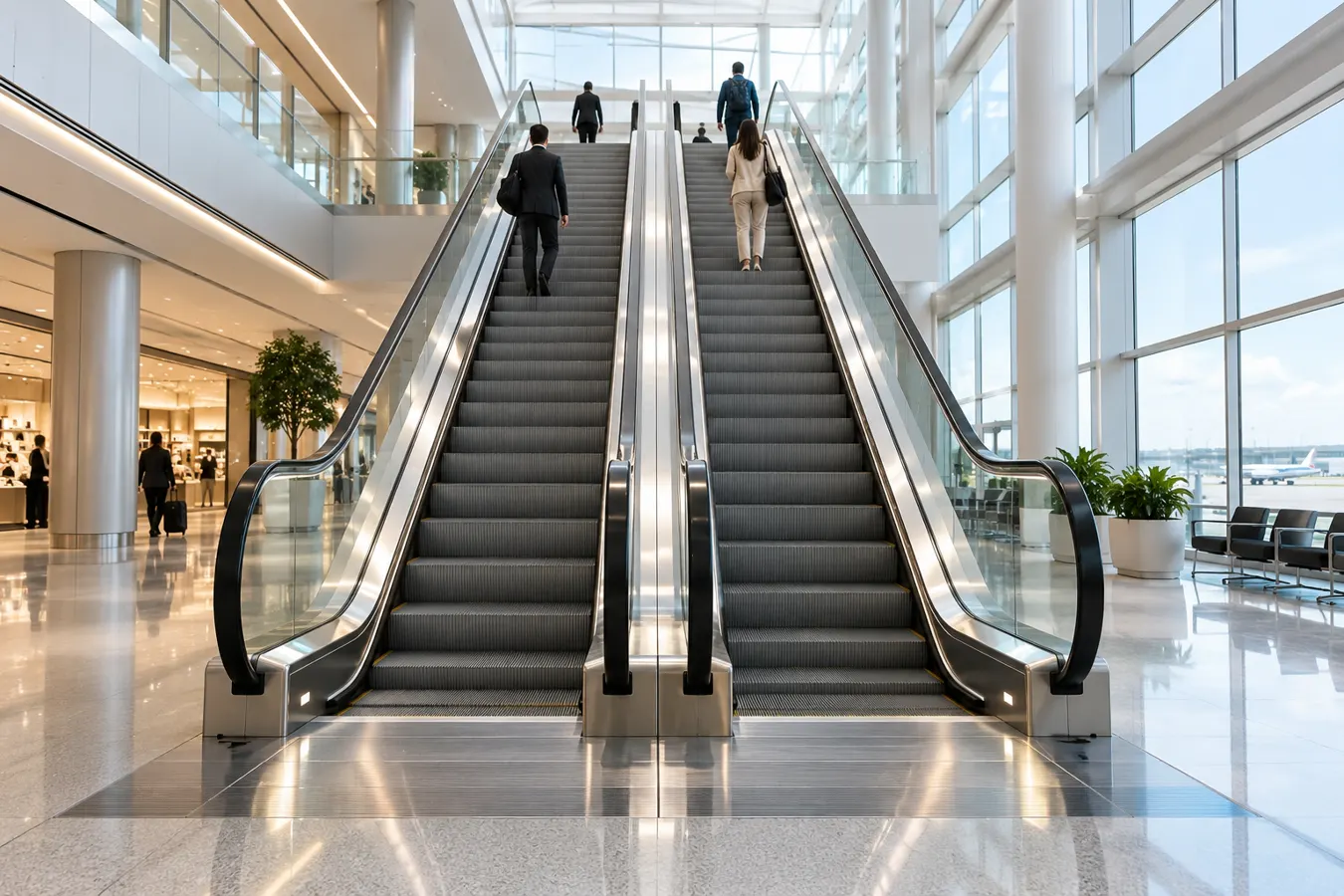 Concept illustration for escalators